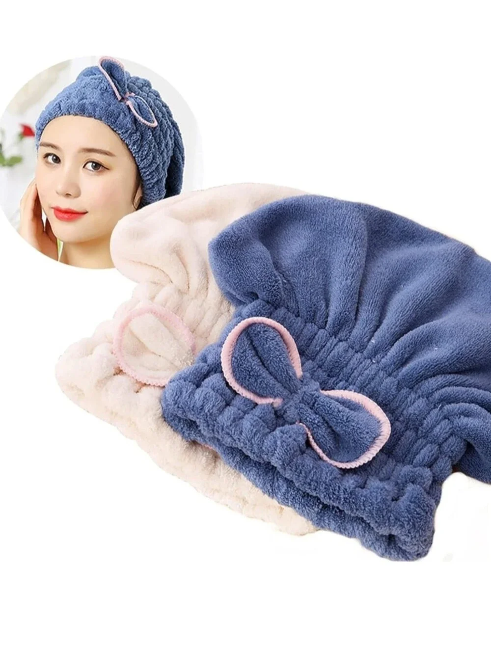 NWOT Microfiber Hair Drying Cap, Ultra Absorbent, Fast Drying Hair Turban Wrap